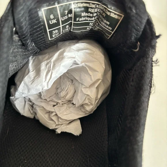 Dr Martens Black Reeder Utility Shoes - Picture 6 of 16